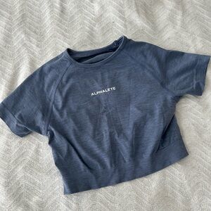 Alphalete Blue workout Crop top
